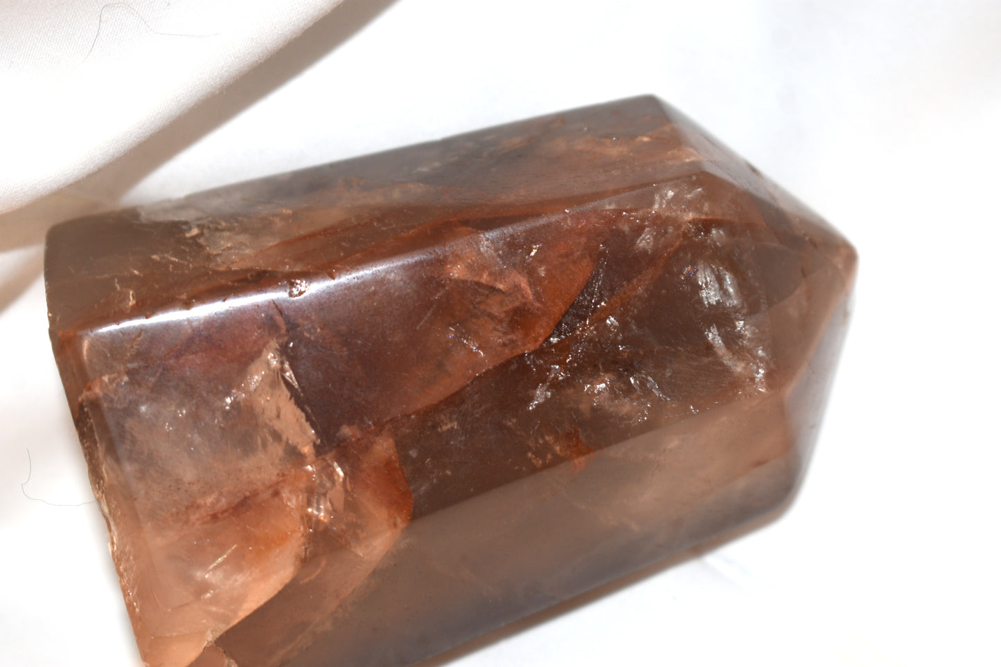 Smoky Fire Quartz Tower