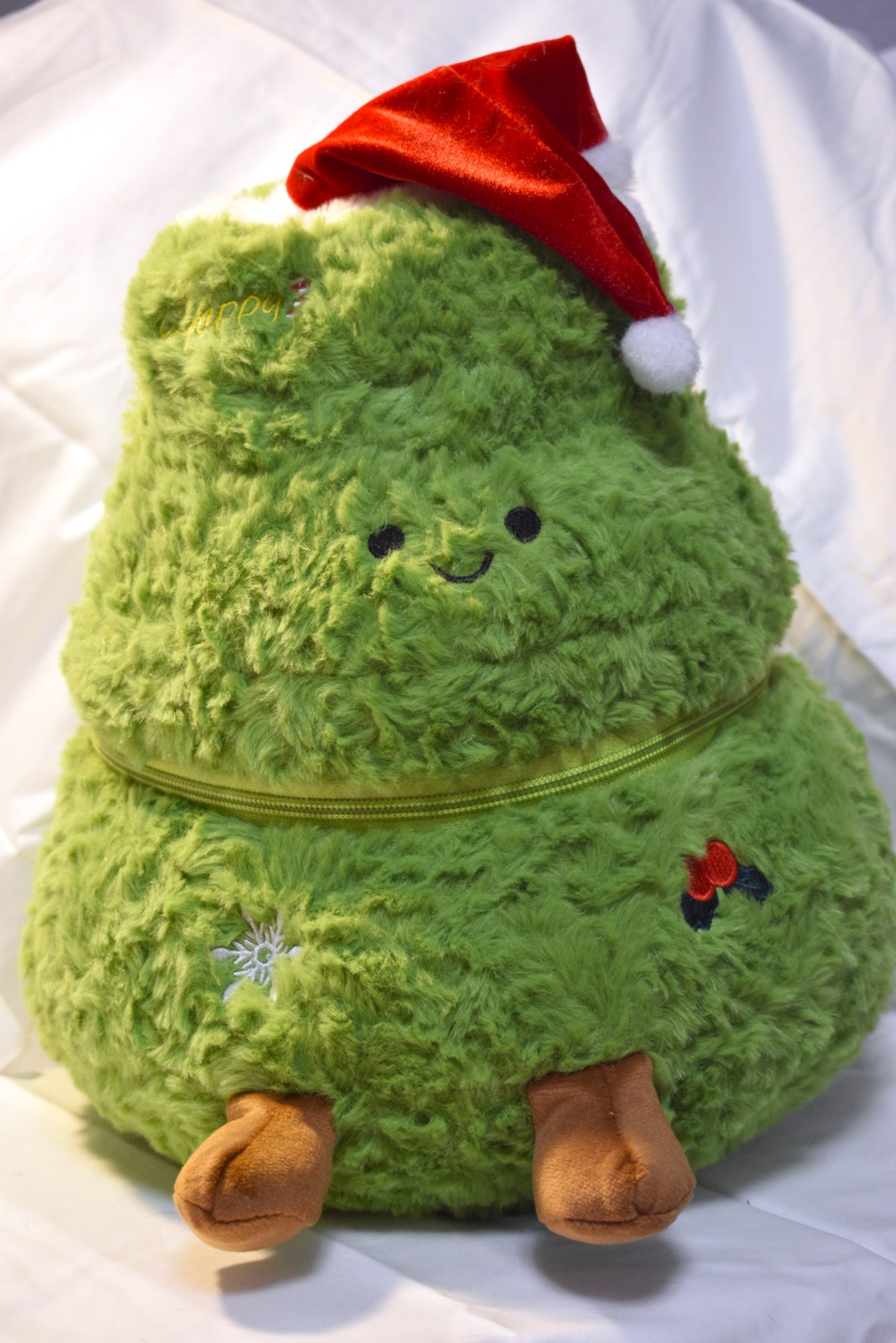 Stuffed Animal Christmas Tree with Teddy inside