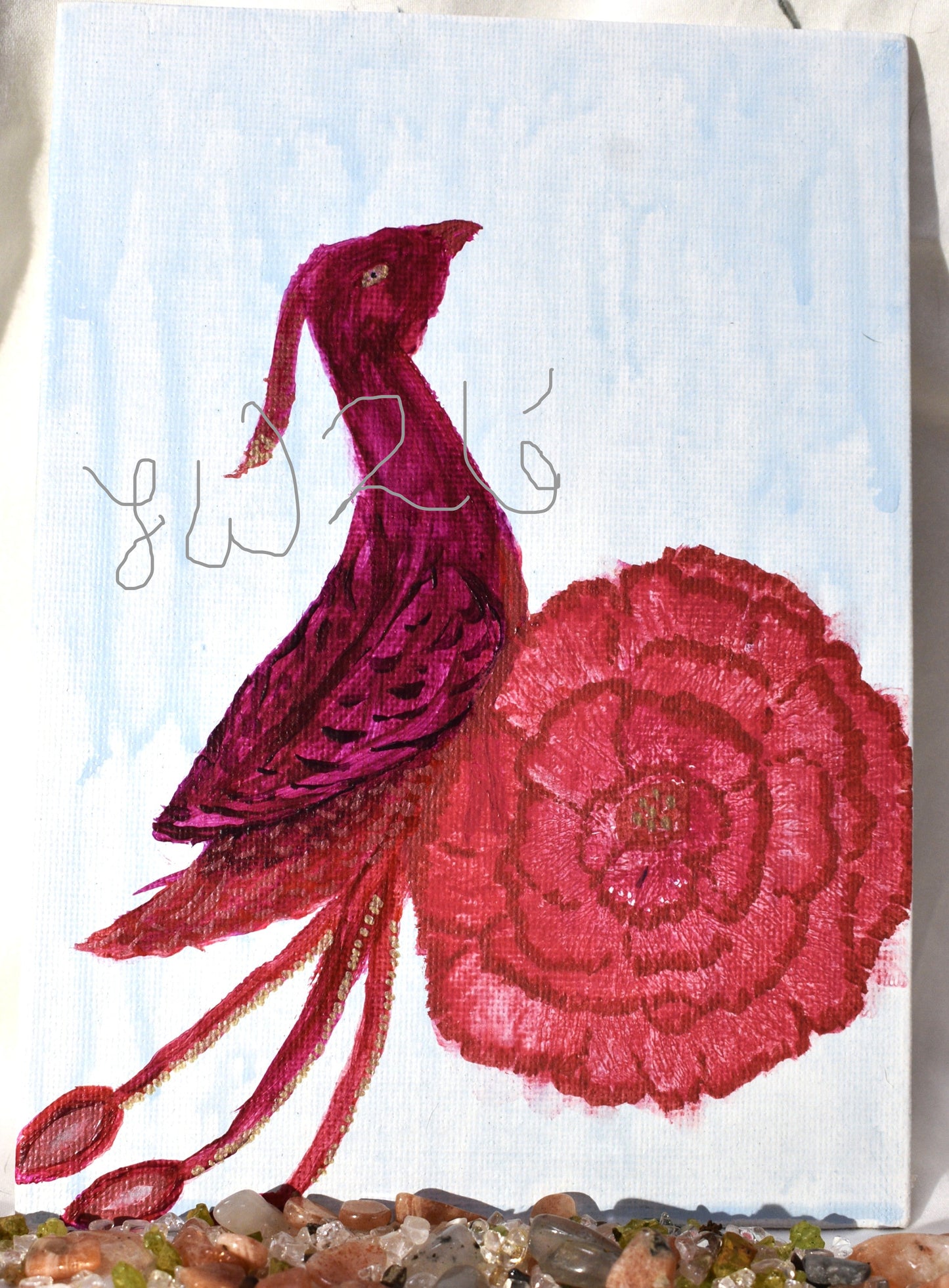 Acrylic Painting- Rain Blossom