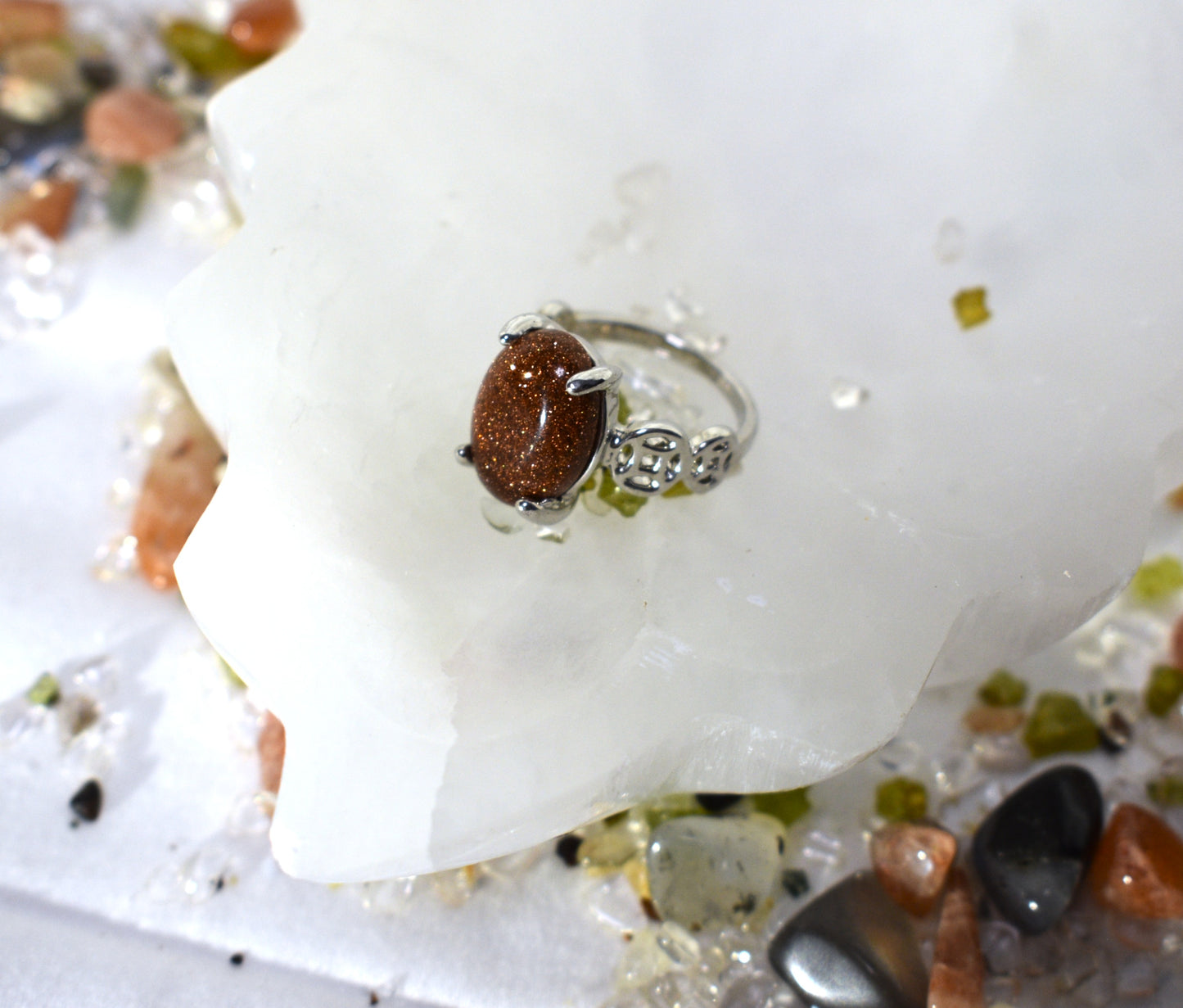 Goldstone Ring