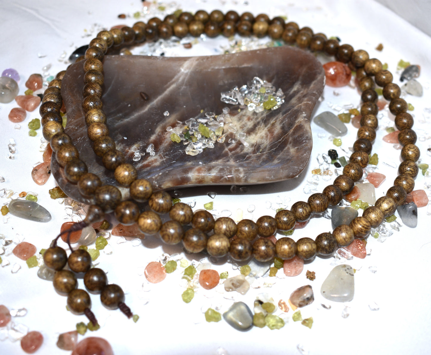 Green sandalwood Mala