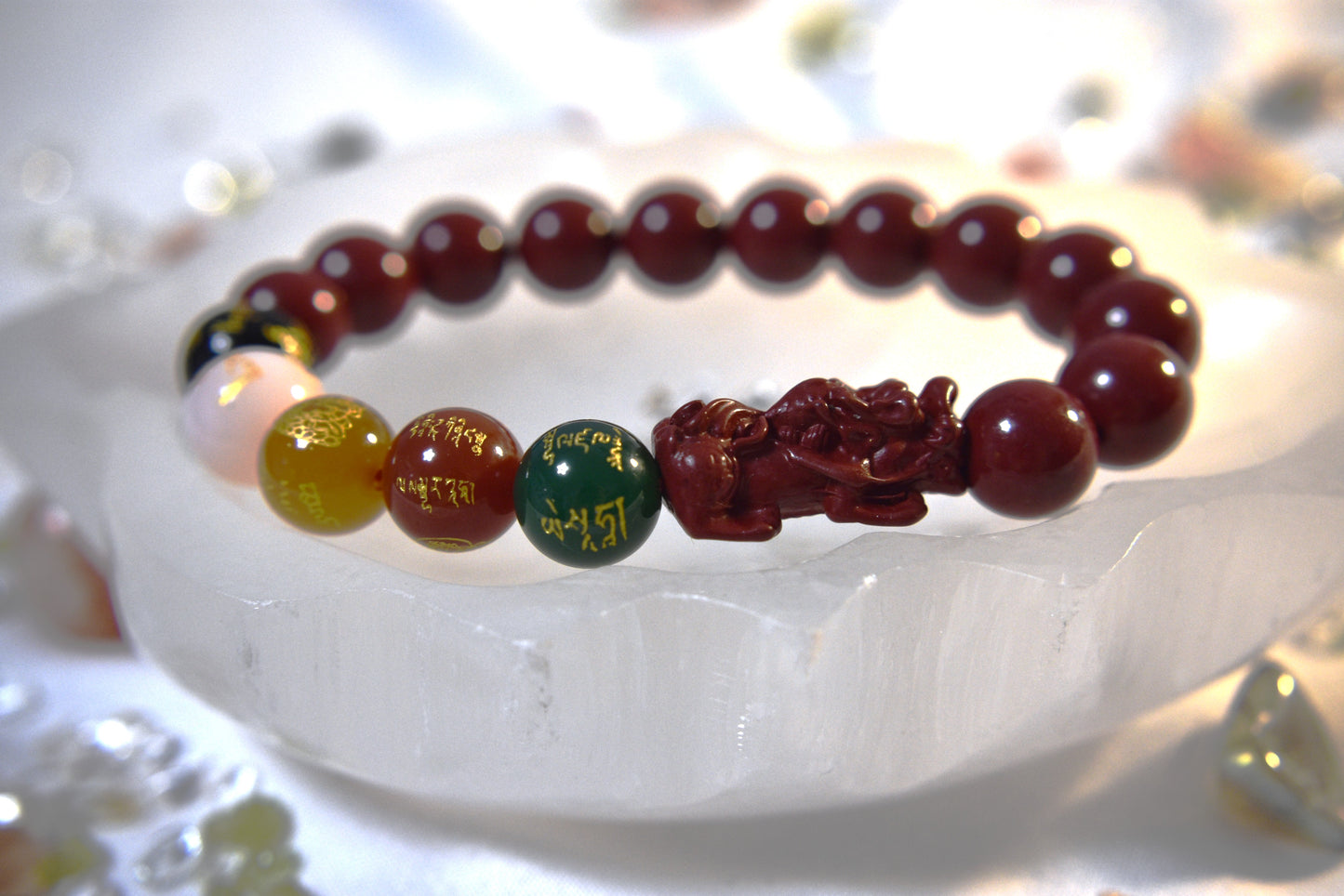Pixui and the elements cinnabar bracelet