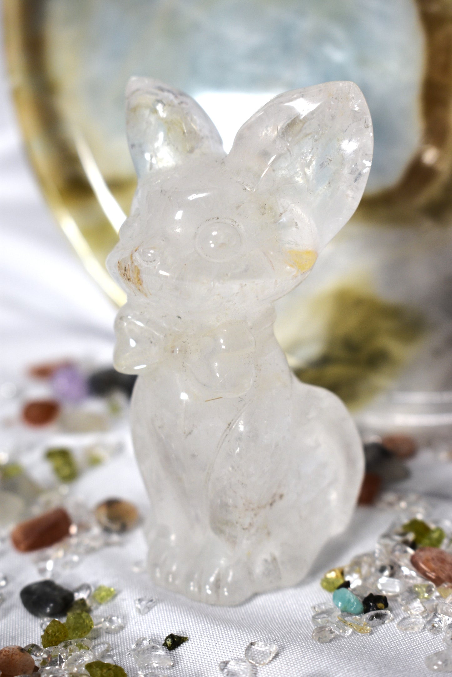 Crystal Cat Carving