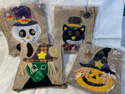 Cute Cloth Halloween Theme Gift Bag lot