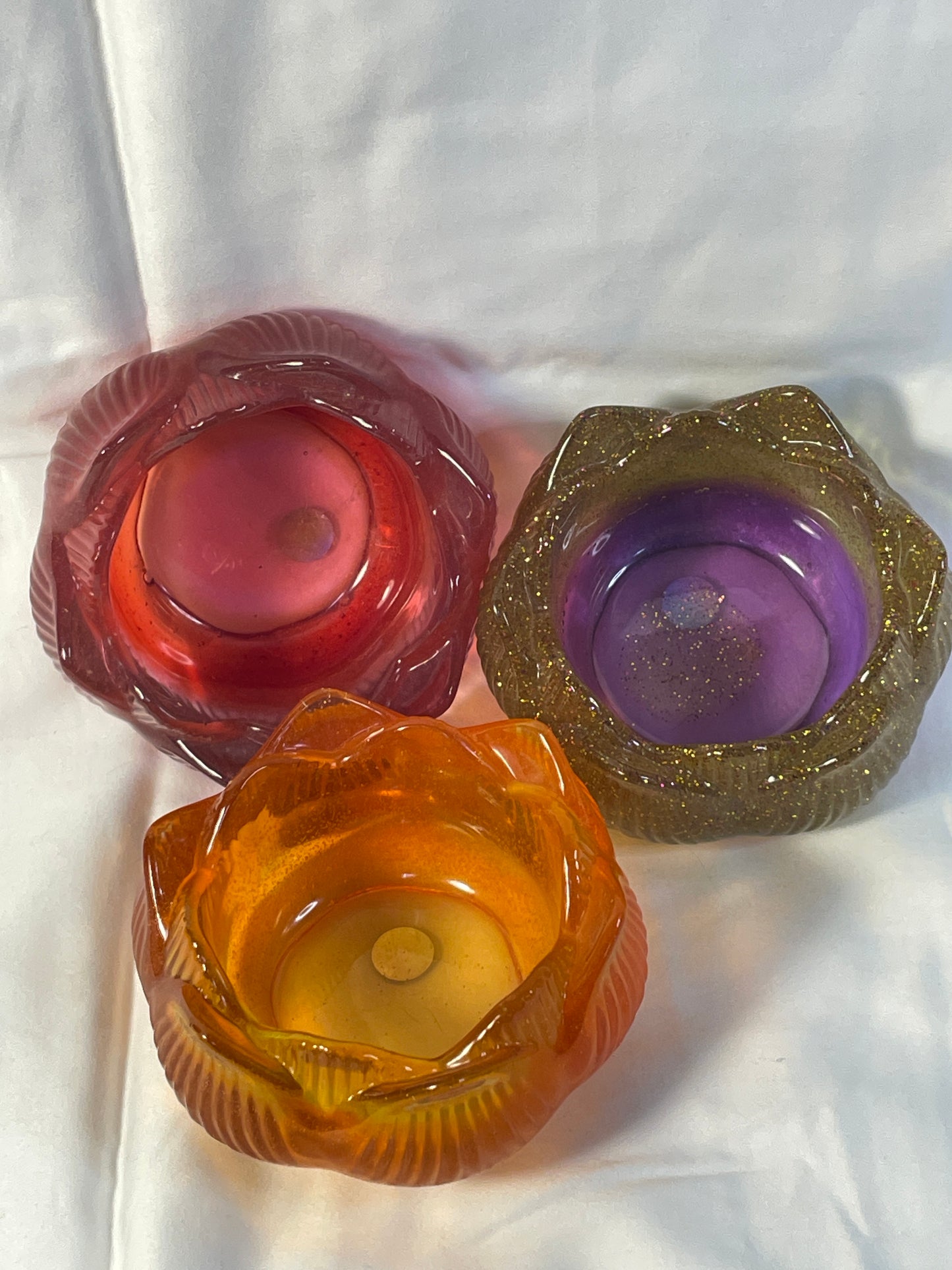 Resin Flower Dish