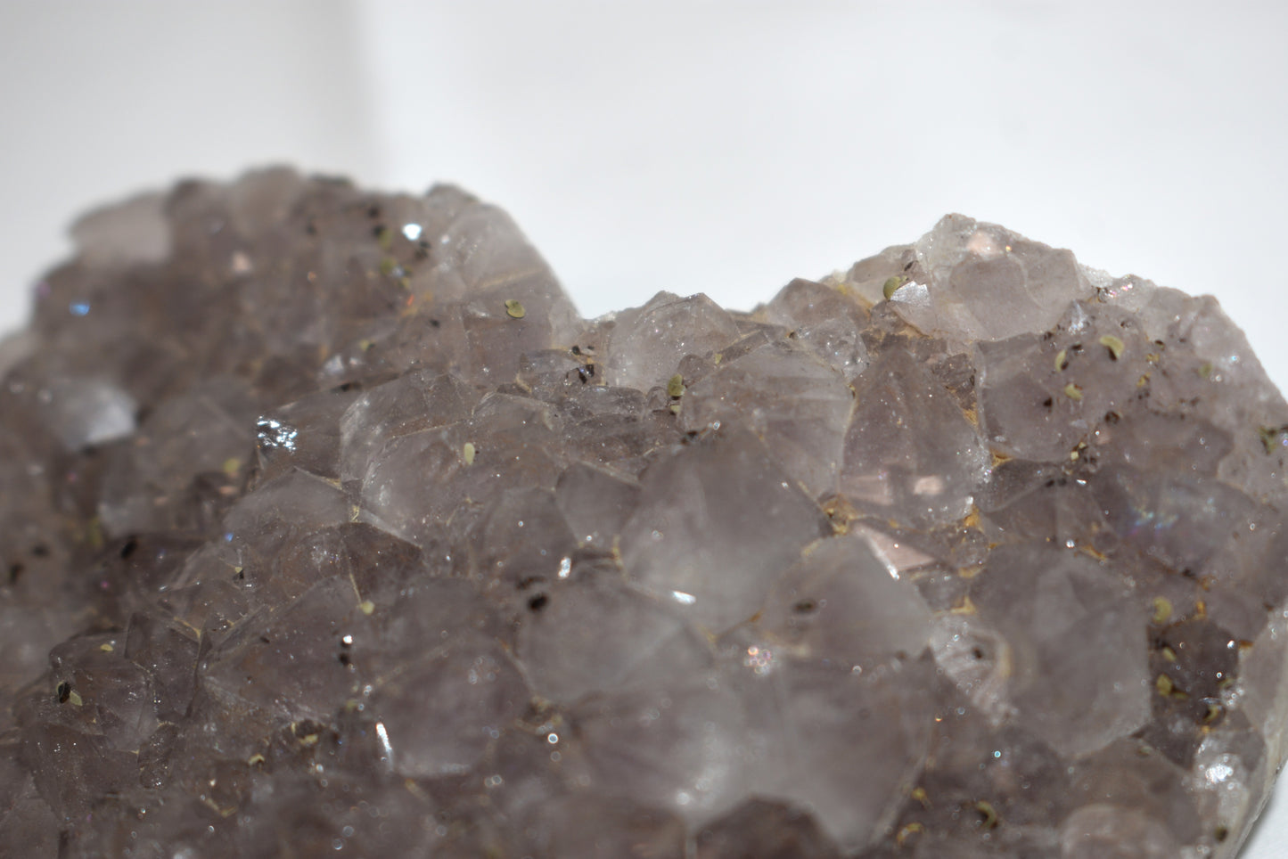 Raw Amethyst Cluster Heart