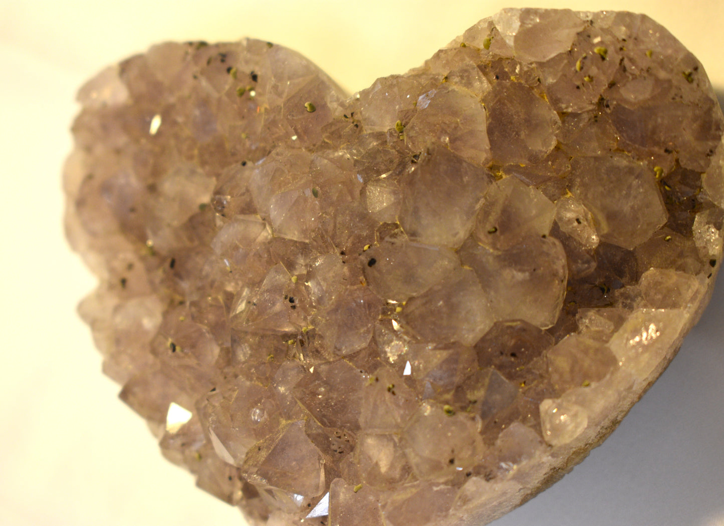 Raw Amethyst Cluster Heart