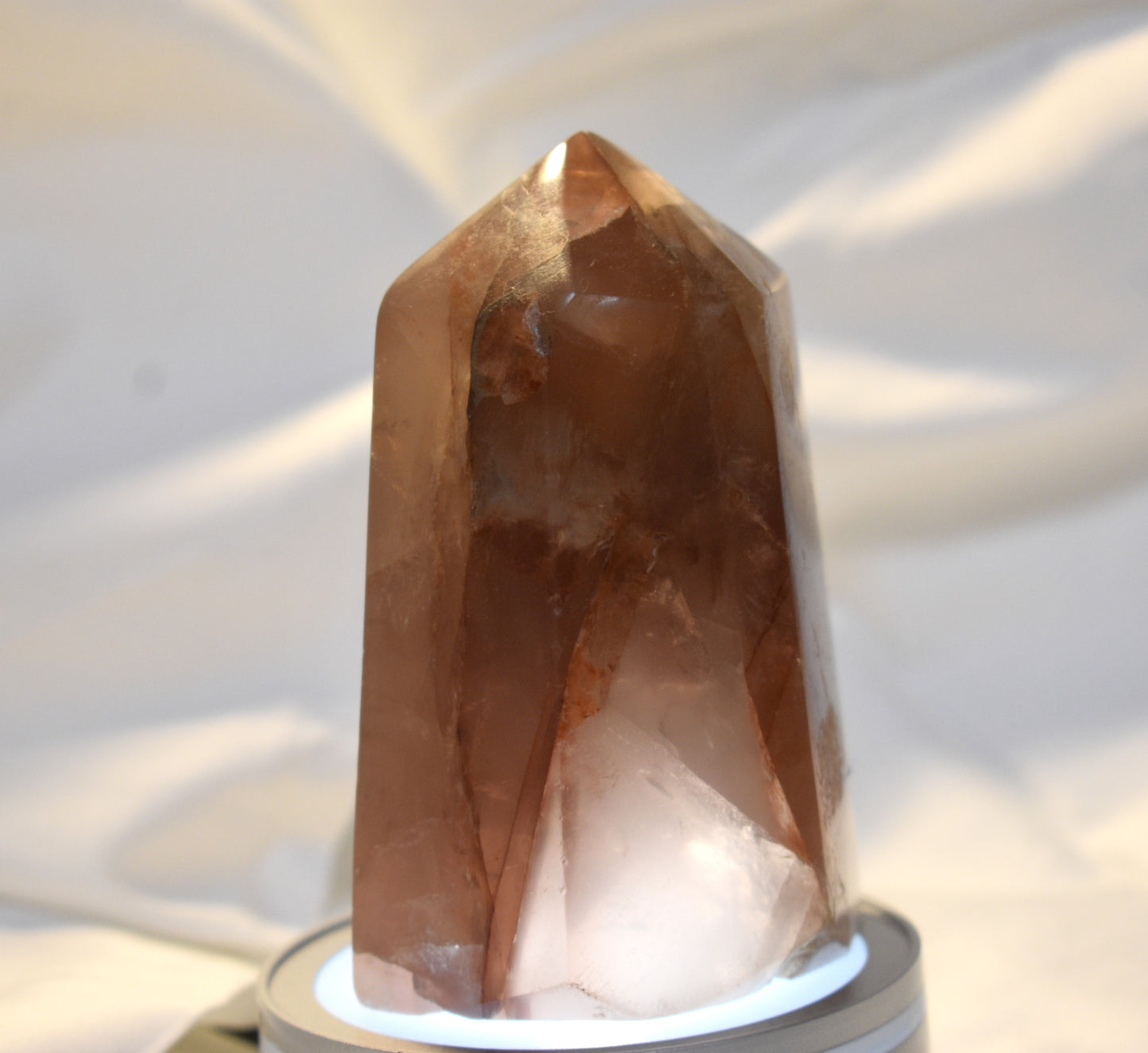 Smoky Fire Quartz Tower