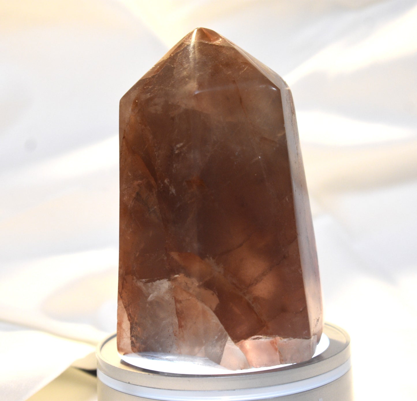 Smoky Fire Quartz Tower