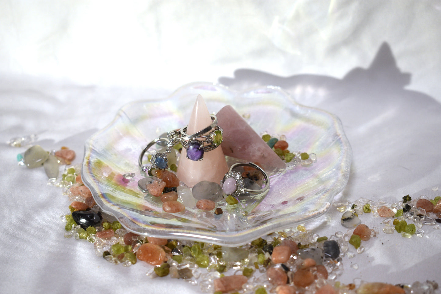 Rose Quartz Ring Holder Charger