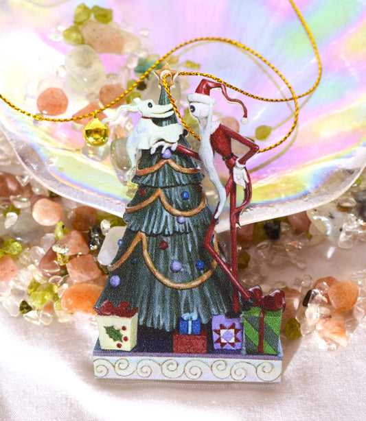 Jack Skelington and Zeros Christmas Decoration