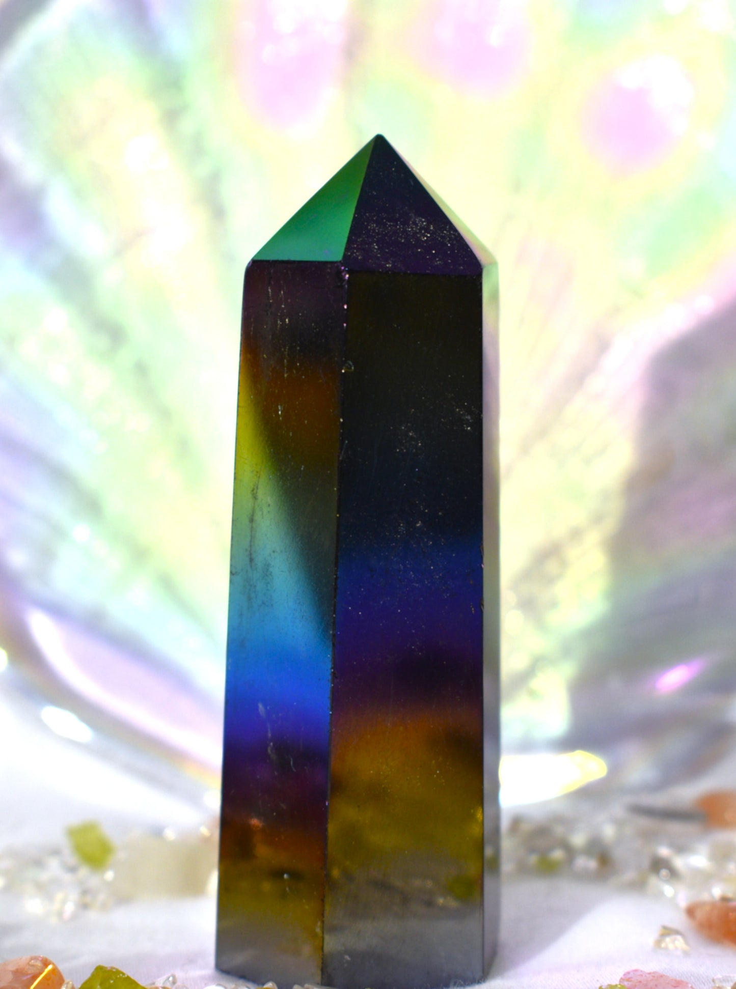 Aura coated Clear Quartz