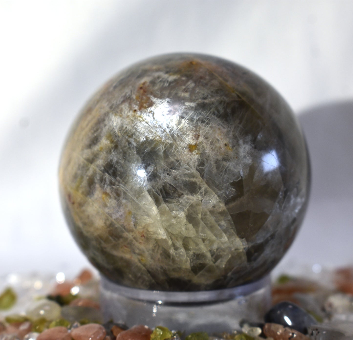 Black Moonstone Sphere