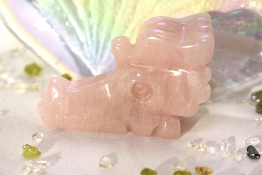 Eastern Style Dragon Head Carving