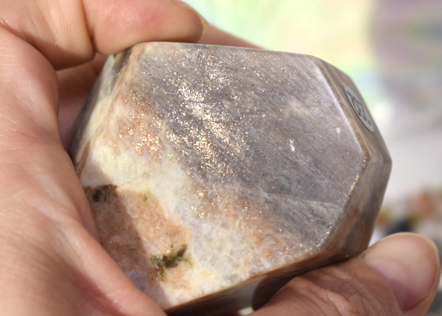 Peach Moonstone and Sunstone Freeform