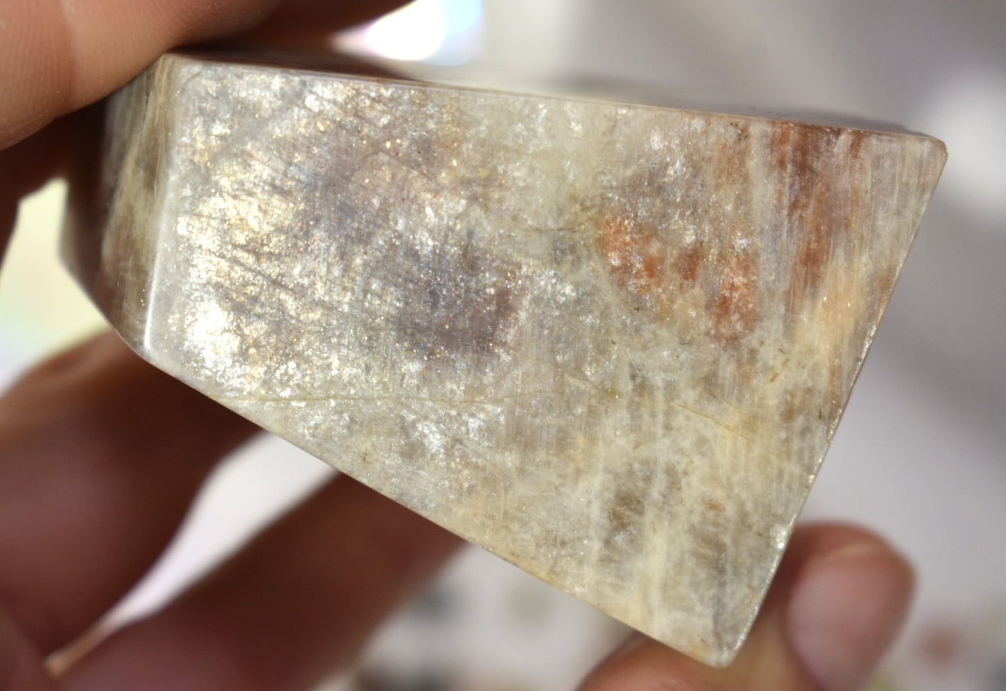 Peach Moonstone and Sunstone Freeform
