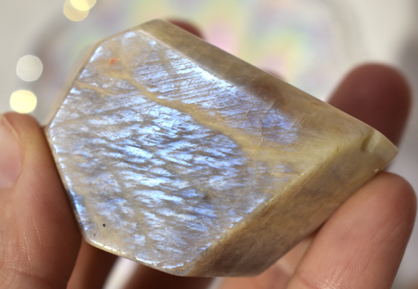 Peach Moonstone and Sunstone Freeform