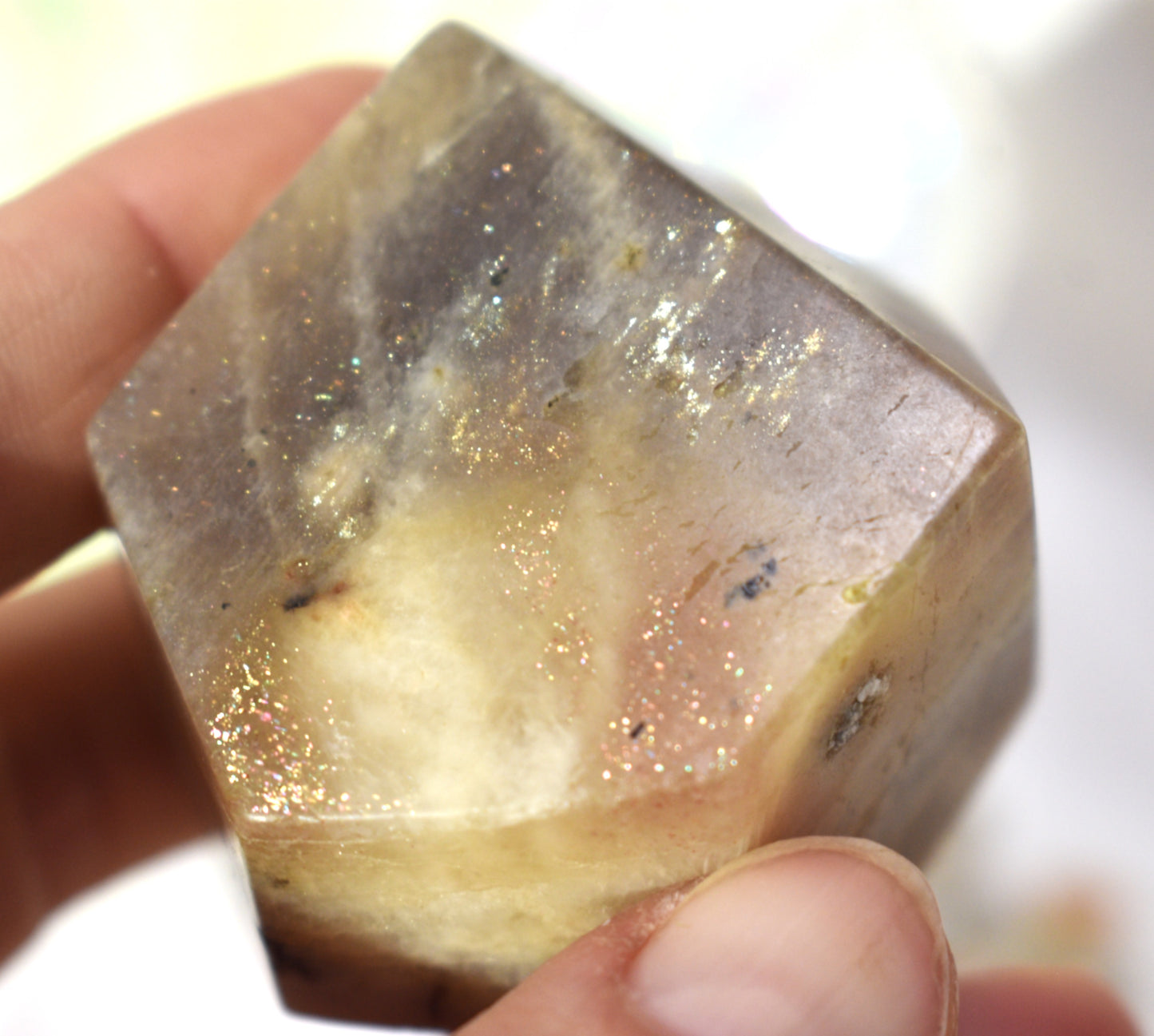 Peach Moonstone and Sunstone Freeform