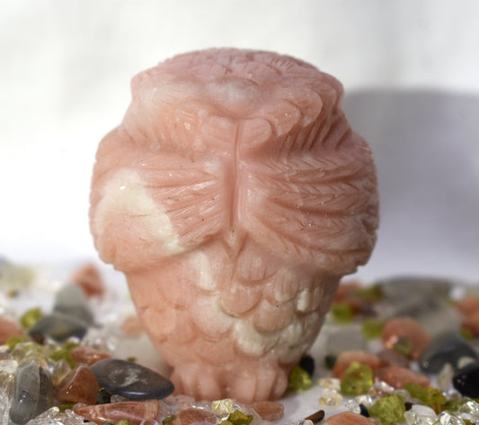 Pink Opal Peek A Boo Owl