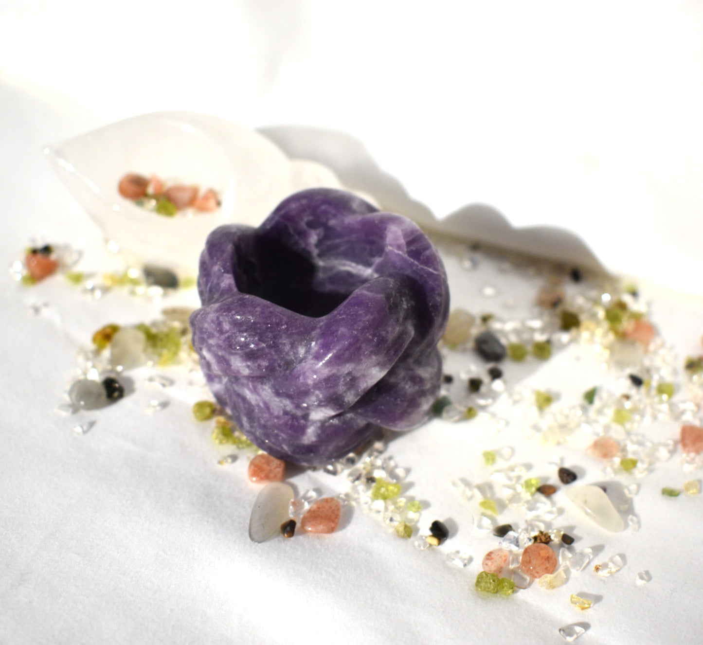 Lepidolite Celtic knot dish