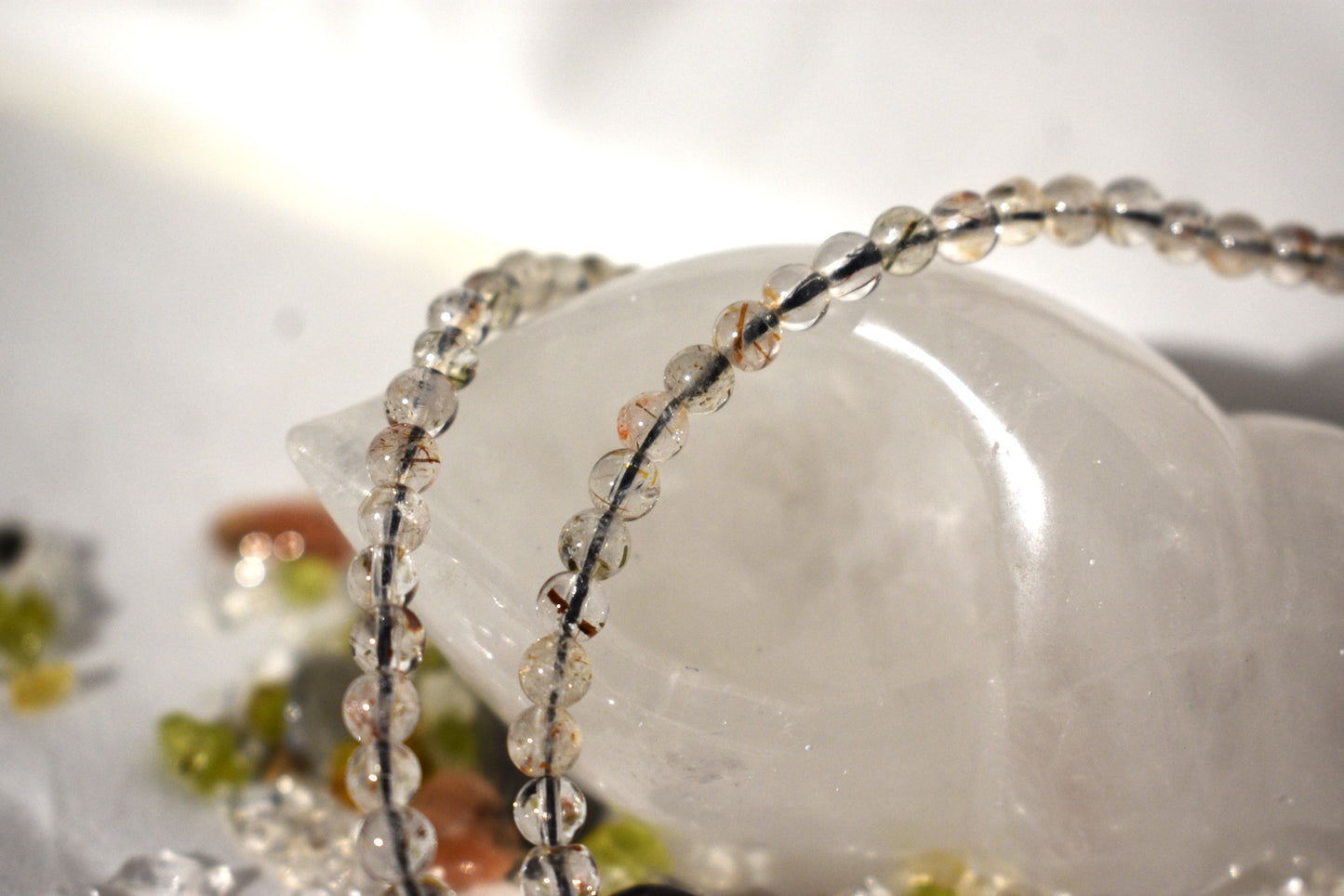 Super 7 rutile necklace
