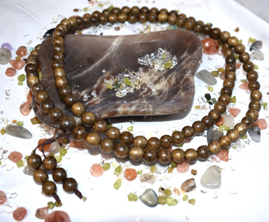 Green sandalwood Mala