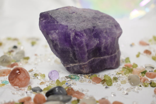 Raw purple Fluorite
