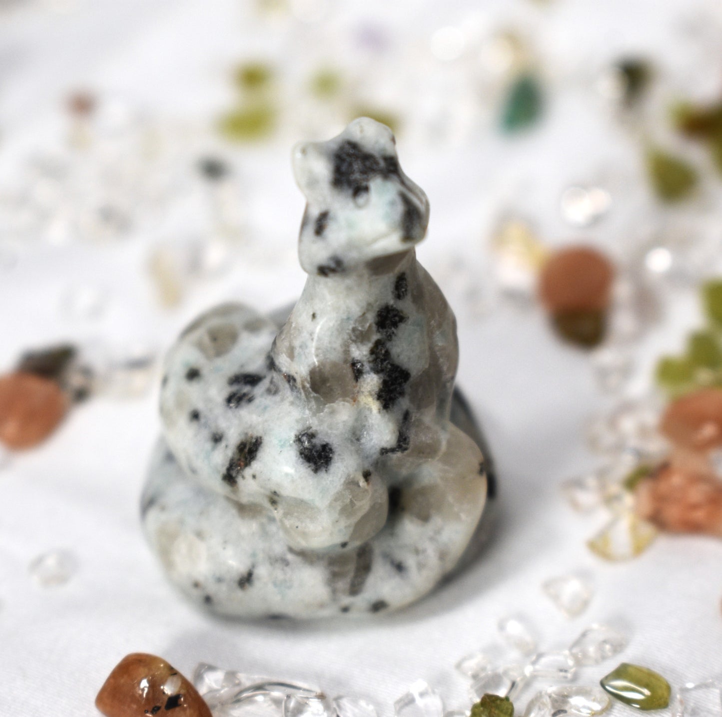 Mini 9 tail Kiwi Jasper Carving