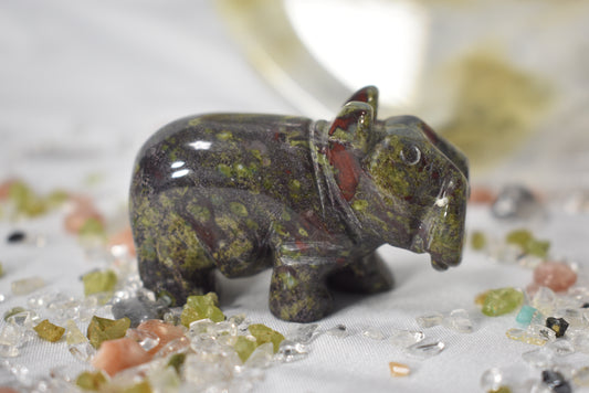 Dragon Bloodstone Hippo Carving