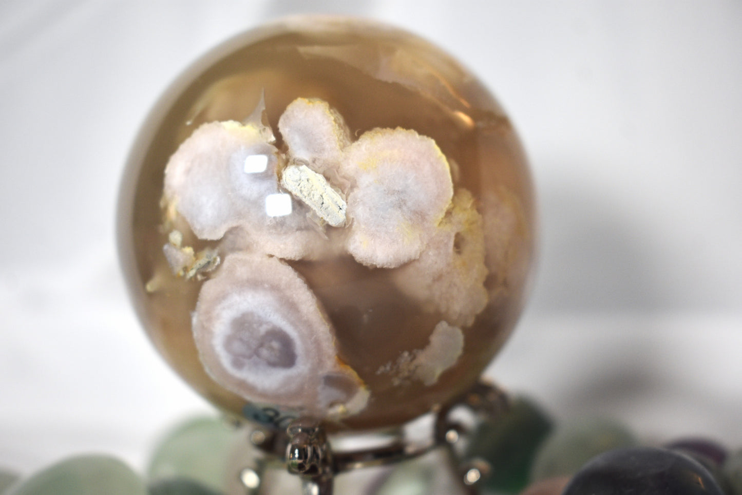 Flower Agate Sphere
