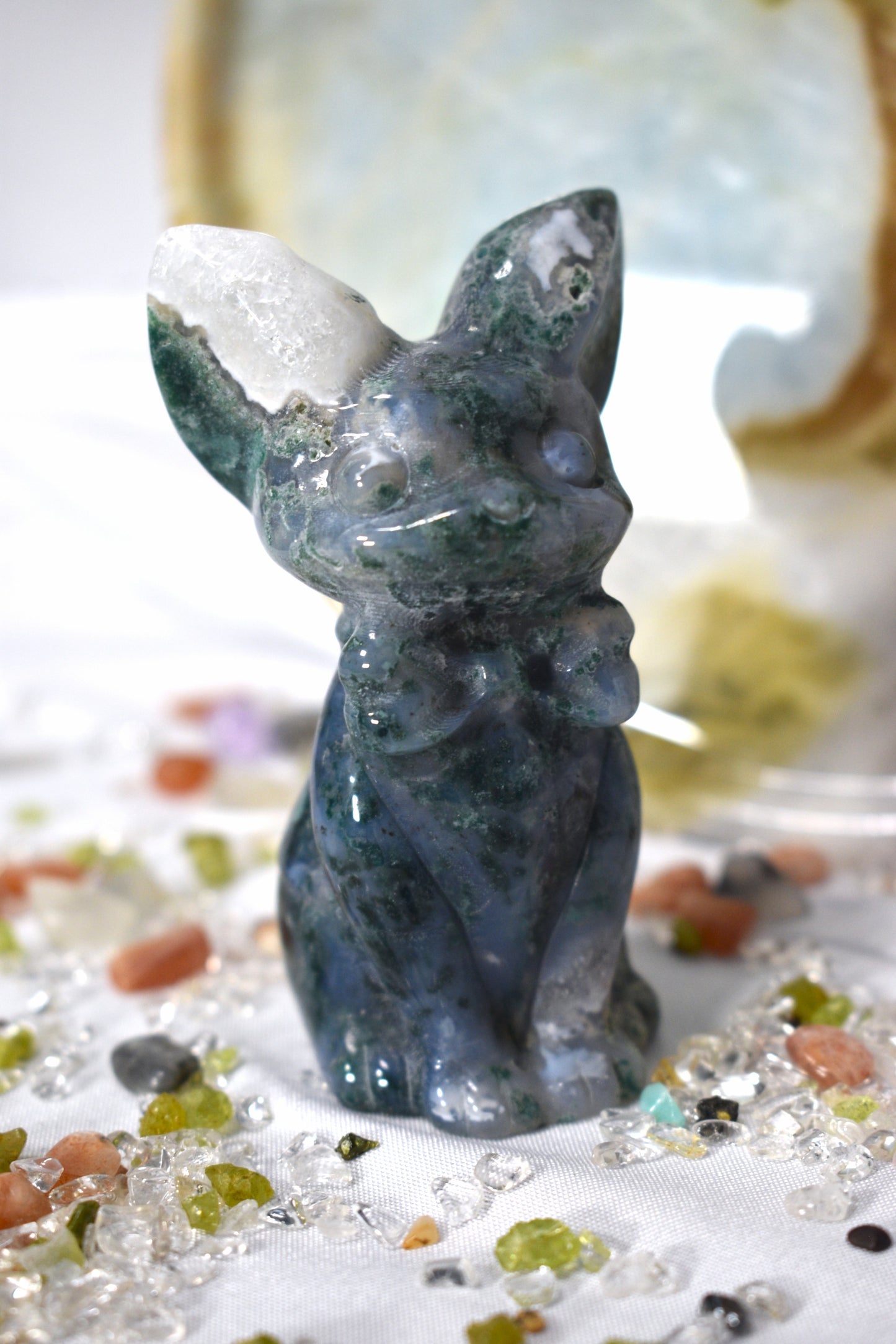 Crystal Cat Carving